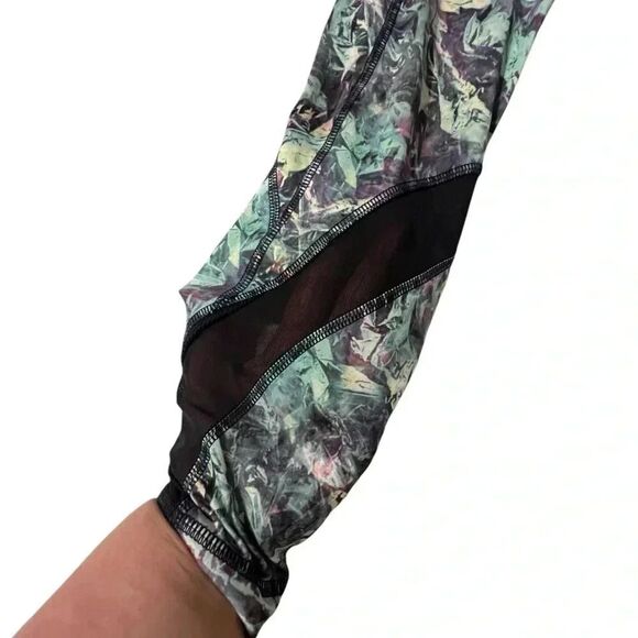 Lululemon Inspire Tight II Full-on Luxtreme Size 4 Mesh Iridescent Naval Blue - Picture 2 of 5